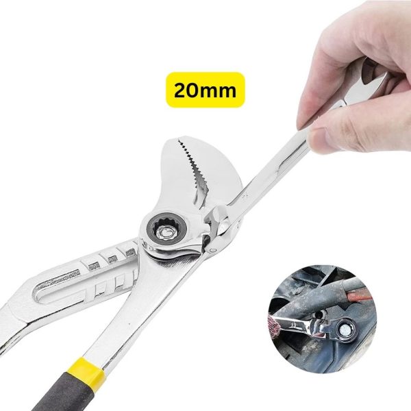 20 mm Flexible Head Gear Wrench Ratchet Combination Ratchet Wrench Spanner CR-V Chrome Finished Alat Sepana